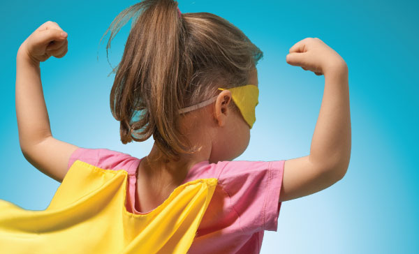 girl with cape in the sun