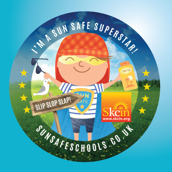 Sun safe superstar reward sticker